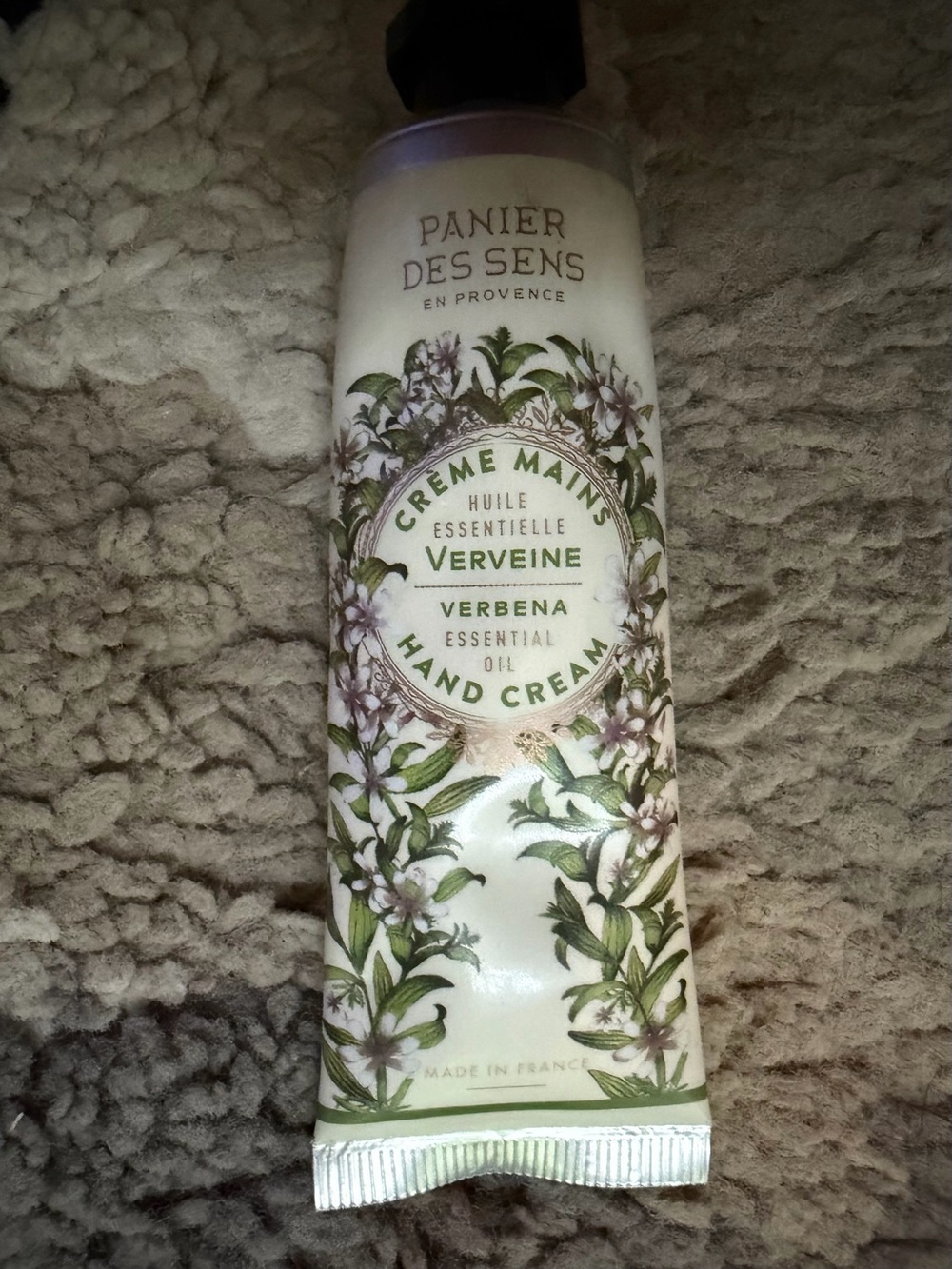 Panier des Sens Verbena Hand Cream - Green Floral Tube